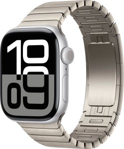 Apple Watch Series 10 42mm Silver Aluminum Case with Link Bracelet, Natural Apple Watch Series 10 42mm Silver Aluminum Case with Link Bracelet, Natural