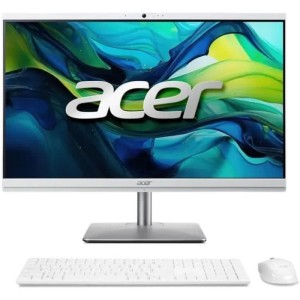 Моноблок Acer Aspire C24-195ES, 23.8" (1920x1080) IPS / Intel Core Ultra 5 125U / 8 DDR5 / 512 ГБ SSD / Intel Graphics / Без ОС / Клавиатура, мышь, Серебристый (DQ.BM4CD.001)