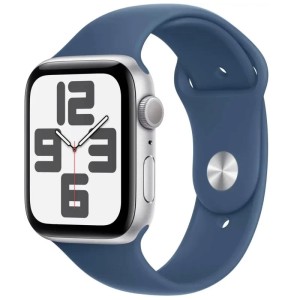 Умные часы Apple Watch Series SE 2024 Gen 2 44mm Aluminium Case, Silver/Denim M/L Sport Band