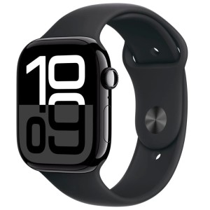 Умные часы Apple Watch Series 10 GPS, 46mm Jet Black Aluminium Case with Black Sport Band - S/M Умные часы Apple Watch Series 10 GPS, 46mm Jet Black Aluminium Case with Black Sport Band - S/M