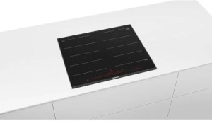 Индукционная варочная панель Bosch PXX675DC1E, цвет панели черный, цвет рамки серебристый