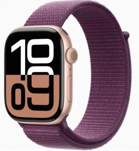 Часы Apple Watch Series 10 GPS 46mm Rose Gold Aluminum Case/Plum Sport Loop Часы Apple Watch Series 10 GPS 46mm Rose Gold Aluminum Case/Plum Sport Loop