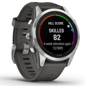 Умные часы Garmin fenix 7S Pro – Solar Edition Silver with Graphite Band (010-02776-01)