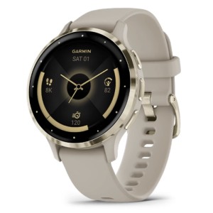Умные часы Garmin Venu 3S Soft gold stainless steel bezel with French grey case and silicone band (010-02785-02) Умные часы Garmin Venu 3S Soft gold stainless steel bezel with French grey case and silicone band (010-02785-02)