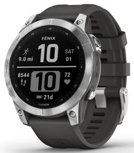 Garmin Fenix 7 Standard Edition Silver with Graphite Band 010-02540-01 Garmin Fenix 7 Standard Edition Silver with Graphite Band 010-02540-01