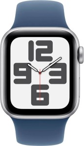 Умные часы Apple Watch Series SE 2024 Gen 2 40mm Aluminium Case, Silver/Denim M/L Sport Band