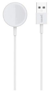 Беспроводное зарядное устройство для Apple Watch PERO TC19 c кабелем USB White