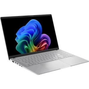 Ноутбук ASUS Vivobook S 15 OLED S5507QA-MA012W, 15.6" (2880x1620) OLED 120 Гц/Snapdragon X Plus X1P-42-100/16 ГБ DDR5/512 ГБ SSD/Qualcomm Adreno/Windows 11 Home, Серебристый (90NB14Q2-M005C0)