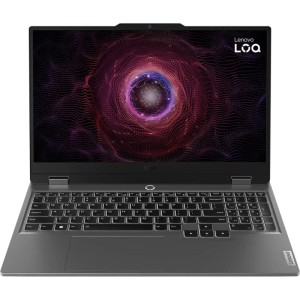 Ноутбук Lenovo LOQ 15IAX9, 15.6" (1920x1080) IPS 144 Гц/Intel Core i5-12450HX/16 ГБ DDR5/512 ГБ SSD/NVIDIA GeForce RTX 4060 для ноутбуков (8 Гб)/Без системы, Серый (83GS00ENRK)