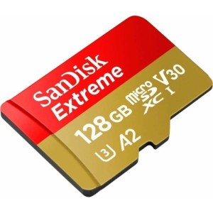 Карта памяти Sandisk Extreme 128GB MicroSDXC Class 10/UHS-I/U3/V30/A2/190 Мб/с SDSQXAA-128G-GN6MN Карта памяти Sandisk Extreme 128GB MicroSDXC Class 10/UHS-I/U3/V30/A2/190 Мб/с SDSQXAA-128G-GN6MN