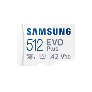 Карта памяти Samsung EVO Plus 512GB MicroSDXC Class 10/UHS-I/U3/130Мб/с MB-MC512KA
