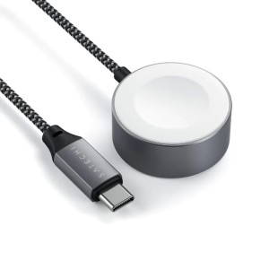Беспроводное зарядное устройство Satechi USB-C Apple Watch ST-TCAW7CM Gray
