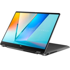 Ноутбук ASUS VivoBook 14 Flip TP3407SA-QL055W 14 WUXGA OLED/ i7-256V Ultra/16Gb/1Tb SSD (90NB14Y1-M00690) Matte Gray