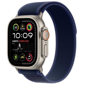 Умные часы Apple Watch Ultra 2 GPS + Cellular, 49mm Natural Titanium Case with Blue Trail Loop - M/L Умные часы Apple Watch Ultra 2 GPS + Cellular, 49mm Natural Titanium Case with Blue Trail Loop - M/L