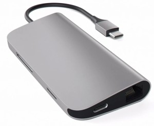 Хаб Satechi USB-C 8 в 1 (ST-TCMAM) Space Gray Хаб Satechi USB-C 8 в 1 (ST-TCMAM) Space Gray