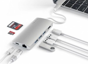Хаб Satechi USB-C 8 в 1 (ST-TCMA2S) Silver Хаб Satechi USB-C 8 в 1 (ST-TCMA2S) Silver