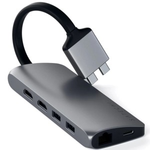 Хаб Satechi USB-C 8 в 1 (ST-TCDMMAM) Space Gray Хаб Satechi USB-C 8 в 1 (ST-TCDMMAM) Space Gray