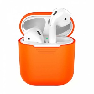 Силиконовый чехол Deppa для AirPods (47008) Orange Силиконовый чехол Deppa для AirPods (47008) Orange