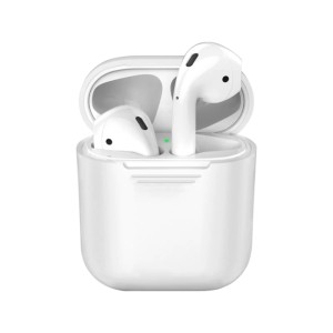 Силиконовый чехол Deppa для AirPods (47009) White Силиконовый чехол Deppa для AirPods (47009) White