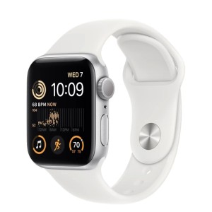 Смарт-часы Apple Watch Series SE GPS 40mm Silver/White Sport Band (MNJV3) Смарт-часы Apple Watch Series SE GPS 40mm Silver/White Sport Band (MNJV3)