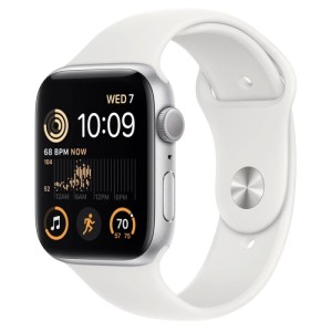 Смарт-часы Apple Watch Series SE GPS 44mm Silver/White Sport Band (MNK23) Смарт-часы Apple Watch Series SE GPS 44mm Silver/White Sport Band (MNK23)