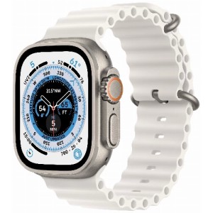 Смарт-часы Apple Watch Ultra 49mm корпус из титана, ремешок Ocean Band, White Смарт-часы Apple Watch Ultra 49mm корпус из титана, ремешок Ocean Band, White