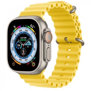 Смарт-часы Apple Watch Ultra 49mm корпус из титана, ремешок Ocean Band, Yellow Смарт-часы Apple Watch Ultra 49mm корпус из титана, ремешок Ocean Band, Yellow