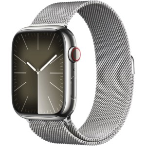 Смарт-часы Apple Watch Series 9 45 мм Steel Case GPS, Milanese Loop, цвет Silver Смарт-часы Apple Watch Series 9 45 мм Steel Case GPS, Milanese Loop, цвет Silver