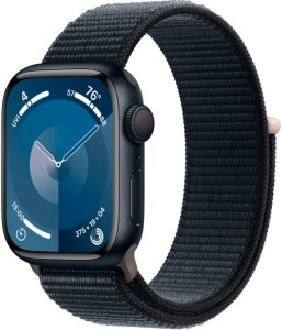 Смарт-часы Apple Watch Series 9 45 мм Sport Loop, цвет Midnight Смарт-часы Apple Watch Series 9 45 мм Sport Loop, цвет Midnight