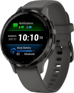 Смарт-часы Garmin Venu 3S, 41 mm, Серый, темно-серый безель, серый ремешок Смарт-часы Garmin Venu 3S, 41 mm, Серый, темно-серый безель, серый ремешок
