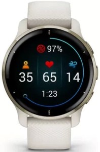 Смарт-часы Garmin Venu 2 Plus, 43 мм, цвета Слоновой кости с безелем цвета кремовое золото, силиконовый ремешок Смарт-часы Garmin Venu 2 Plus, 43 мм, цвета Слоновой кости с безелем цвета кремовое золото, силиконовый ремешок