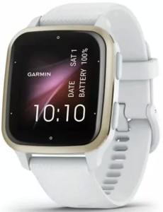 Смарт-часы Garmin Venu SQ 2 - 40 мм, Белый, кремово-золотой алюминиевый безель, белый ремешок Смарт-часы Garmin Venu SQ 2 - 40 мм, Белый, кремово-золотой алюминиевый безель, белый ремешок