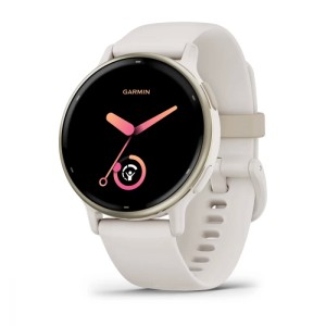 Смарт-часы Garmin Vivoactive 5 - 42 мм, цвета Слоновой кости, золотистый безель, бежевый силиконовый ремешок Смарт-часы Garmin Vivoactive 5 - 42 мм, цвета Слоновой кости, золотистый безель, бежевый силиконовый ремешок