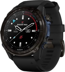 Смарт-часы Garmin Descent Mk3i, 51 мм, Титановый, угольно-серый безель с DLC-покрытием, черный силиконовый ремешок Смарт-часы Garmin Descent Mk3i, 51 мм, Титановый, угольно-серый безель с DLC-покрытием, черный силиконовый ремешок
