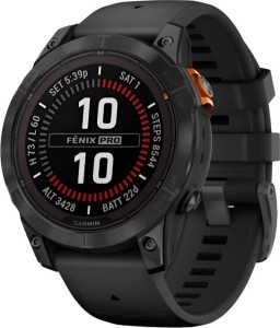 Смарт-часы Garmin Fenix 7 Pro Solar Edition - 47 mm, Серый с черным ремешком Смарт-часы Garmin Fenix 7 Pro Solar Edition - 47 mm, Серый с черным ремешком