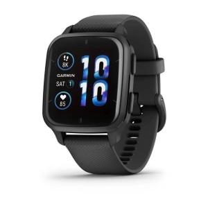 Смарт-часы Garmin Venu SQ 2 Music Edition, 40 мм, Черный, серый алюминиевый безель, серый ремешок Смарт-часы Garmin Venu SQ 2 Music Edition, 40 мм, Черный, серый алюминиевый безель, серый ремешок