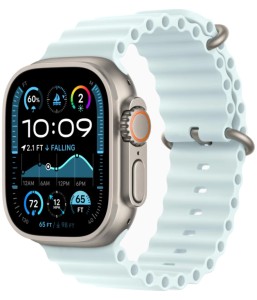 Смарт-часы Apple Watch Ultra 2 (2024) GPS + Cellular, 49 мм, корпус из бежевого титана, ремешок Ocean Band, цвет голубой Смарт-часы Apple Watch Ultra 2 (2024) GPS + Cellular, 49 мм, корпус из бежевого титана, ремешок Ocean Band, цвет голубой