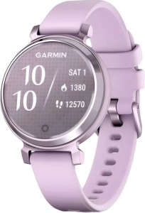 Смарт-часы Garmin Lily 2 - 35 mm, безель лилового цвета, лиловый силиконовый ремешок