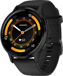 Смарт-часы Garmin Venu 3 - 45 мм, Черный, серый безель, серый ремешок