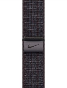 Ремешок для Apple Watch 41 мм, черно-голубой (MUJV3)