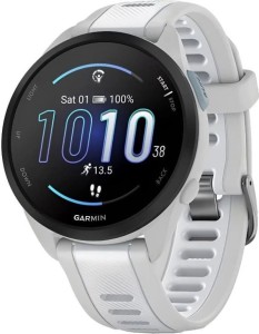 Смарт-часы Garmin Forerunner 165 Music, 43 мм, Белый с серым ремешком Смарт-часы Garmin Forerunner 165 Music, 43 мм, Белый с серым ремешком