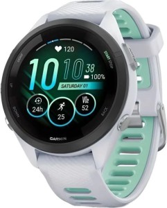 Смарт-часы Garmin Forerunner 265S - 42 мм, Белый, бело-бирюзовый ремешок Смарт-часы Garmin Forerunner 265S - 42 мм, Белый, бело-бирюзовый ремешок