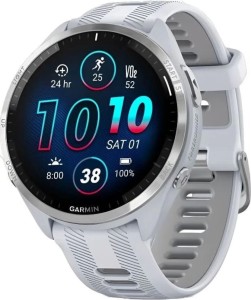 Смарт-часы Garmin Forerunner 965 - 47 мм, Белый, титановый безель, белый ремешок Смарт-часы Garmin Forerunner 965 - 47 мм, Белый, титановый безель, белый ремешок