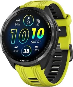 Смарт-часы Garmin Forerunner 965 - 47 мм, Черный, титановый безель с DLC-покрытием, желто-черный ремешок Смарт-часы Garmin Forerunner 965 - 47 мм, Черный, титановый безель с DLC-покрытием, желто-черный ремешок