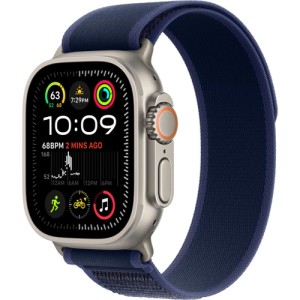 Смарт-часы Apple Watch Ultra 2 (2024) GPS + Cellular, 49 мм Natural Titanium Case с ремешком Trail loop, цвет Синий (S/M) Смарт-часы Apple Watch Ultra 2 (2024) GPS + Cellular, 49 мм Natural Titanium Case с ремешком Trail loop, цвет Синий (S/M)