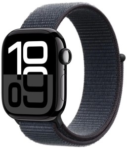Смарт-часы Apple Watch Series 10, 42 мм алюминиевый корпус, ремешок Sport Loop, цвет черный Смарт-часы Apple Watch Series 10, 42 мм алюминиевый корпус, ремешок Sport Loop, цвет черный