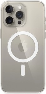Чехол Apple MagSafe для iPhone 15 Pro Max, прозрачный Чехол Apple MagSafe для iPhone 15 Pro Max, прозрачный
