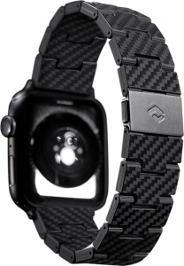 Ремешок Pitaka Retro для Apple Watch, 42/44/45мм, карбон, черно-серый Ремешок Pitaka Retro для Apple Watch, 42/44/45мм, карбон, черно-серый