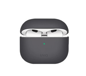 Чехол с карабином Uniq Uniq Lino Liquid Silicone для AirPods 3 Серый Чехол с карабином Uniq Uniq Lino Liquid Silicone для AirPods 3 Серый