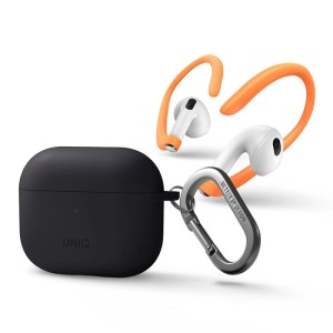 Чехол Uniq NEXO Liquid silicone +carabin +Sports ear hooks для AirPods 3 Серый Чехол Uniq NEXO Liquid silicone +carabin +Sports ear hooks для AirPods 3 Серый